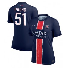 Paris Saint-Germain Willian Pacho #51 Hemmatröja Dam 2024-25 Korta ärmar